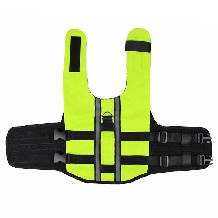 Neon Green Inflatable Life Jacket | Bull Terrier World