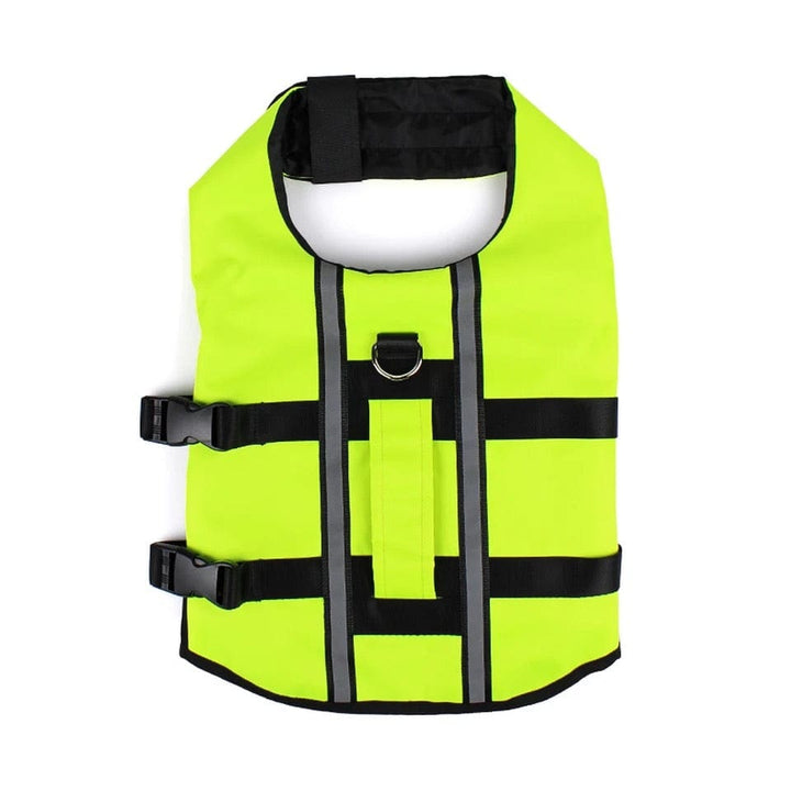 Neon Green Inflatable Life Jacket | Bull Terrier World