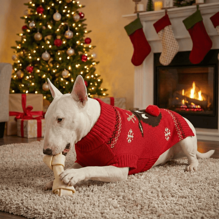 Nosey Deer Christmas Sweater | Bull Terrier World