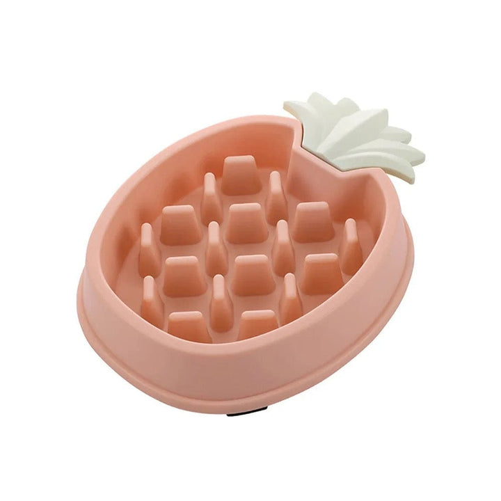 Pineapple Slow Feeder Bowl Bull Terrier World Pink