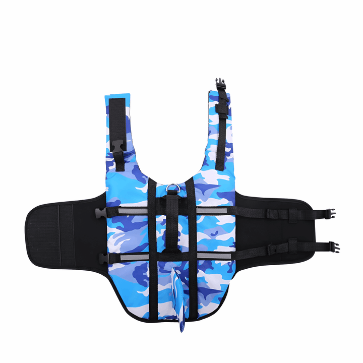 Camo Life Jacket With Fin Bull Terrier World