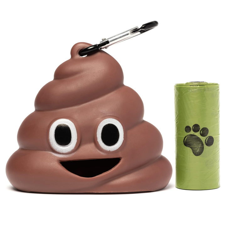 Poop Emoji Waste Bag Dispenser Bull Terrier World