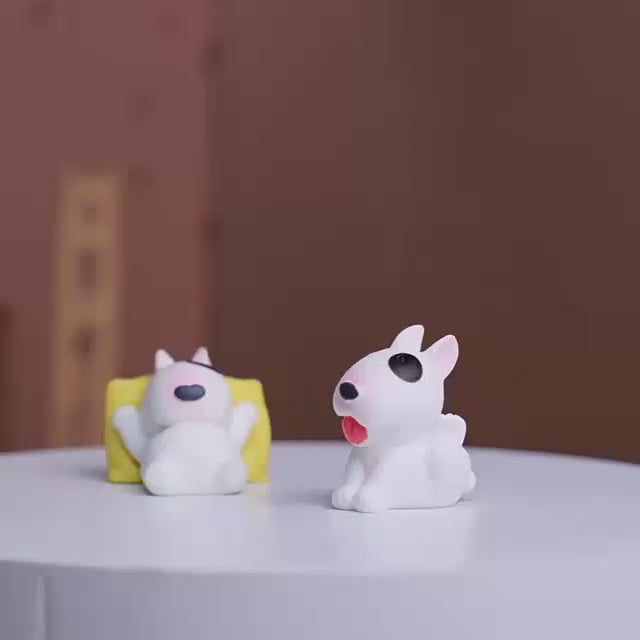 Mini Bull Terrier Figurines Set Video