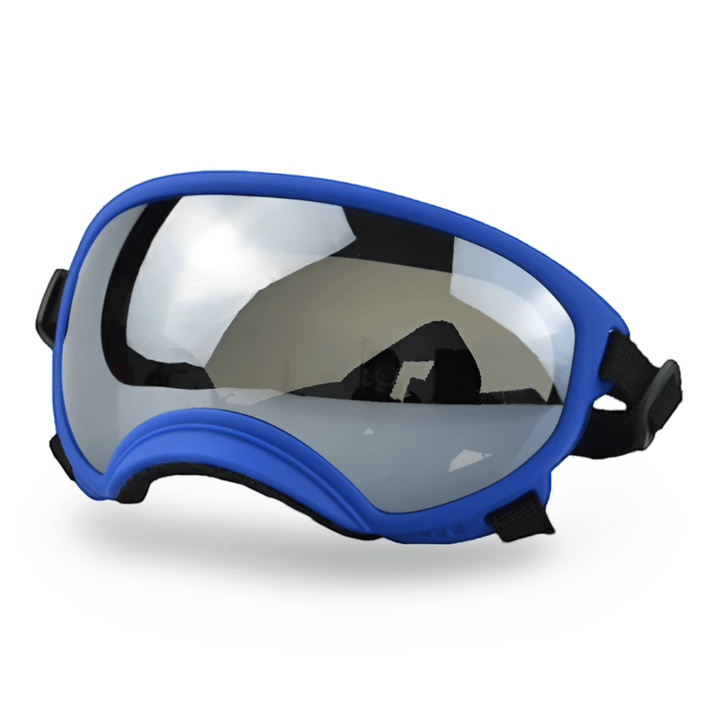 Protective Dog UV Goggles Bull Terrier World Blue / Silver Mirror