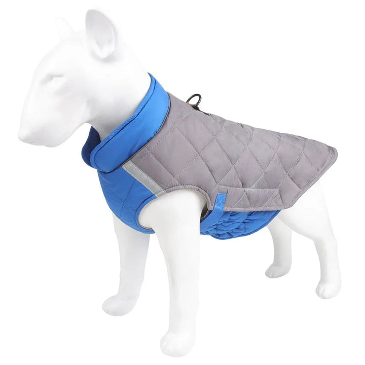 Reflective Quilted Comfort Vest Bull Terrier World XL / Gray & Blue