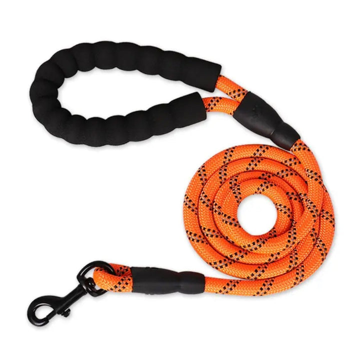 Reflective Rope Leash 150cm/59" Bull Terrier World 0.8cm / 0.31" / Orange