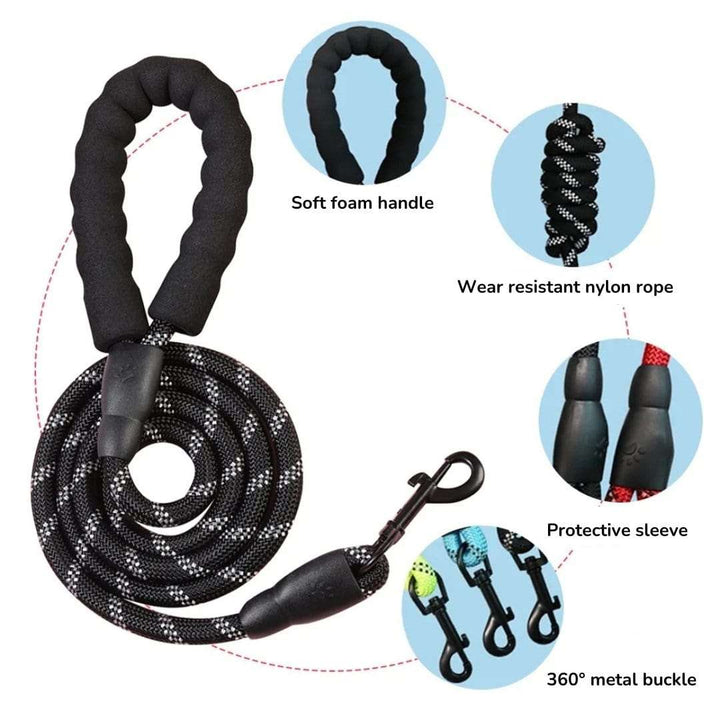 Reflective Rope Leash 150cm/59" Bull Terrier World