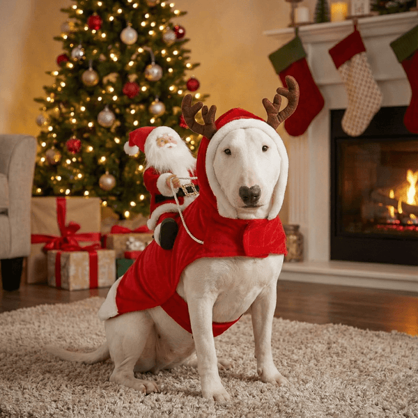 Santa Claus Dog Costume | Bull Terrier World